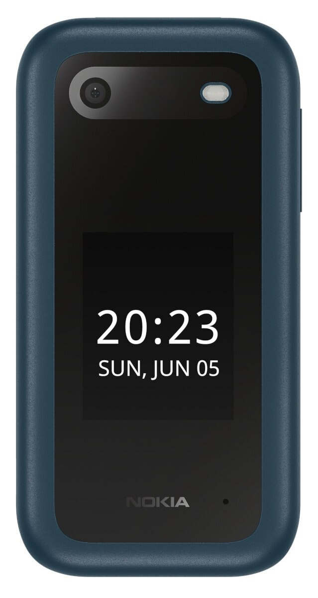 Telefon komórkowy NOKIA 2660 4G Flip Niebieski + stacja ładująca
