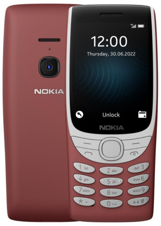 Telefon komórkowy NOKIA 8210 4G Czerwony