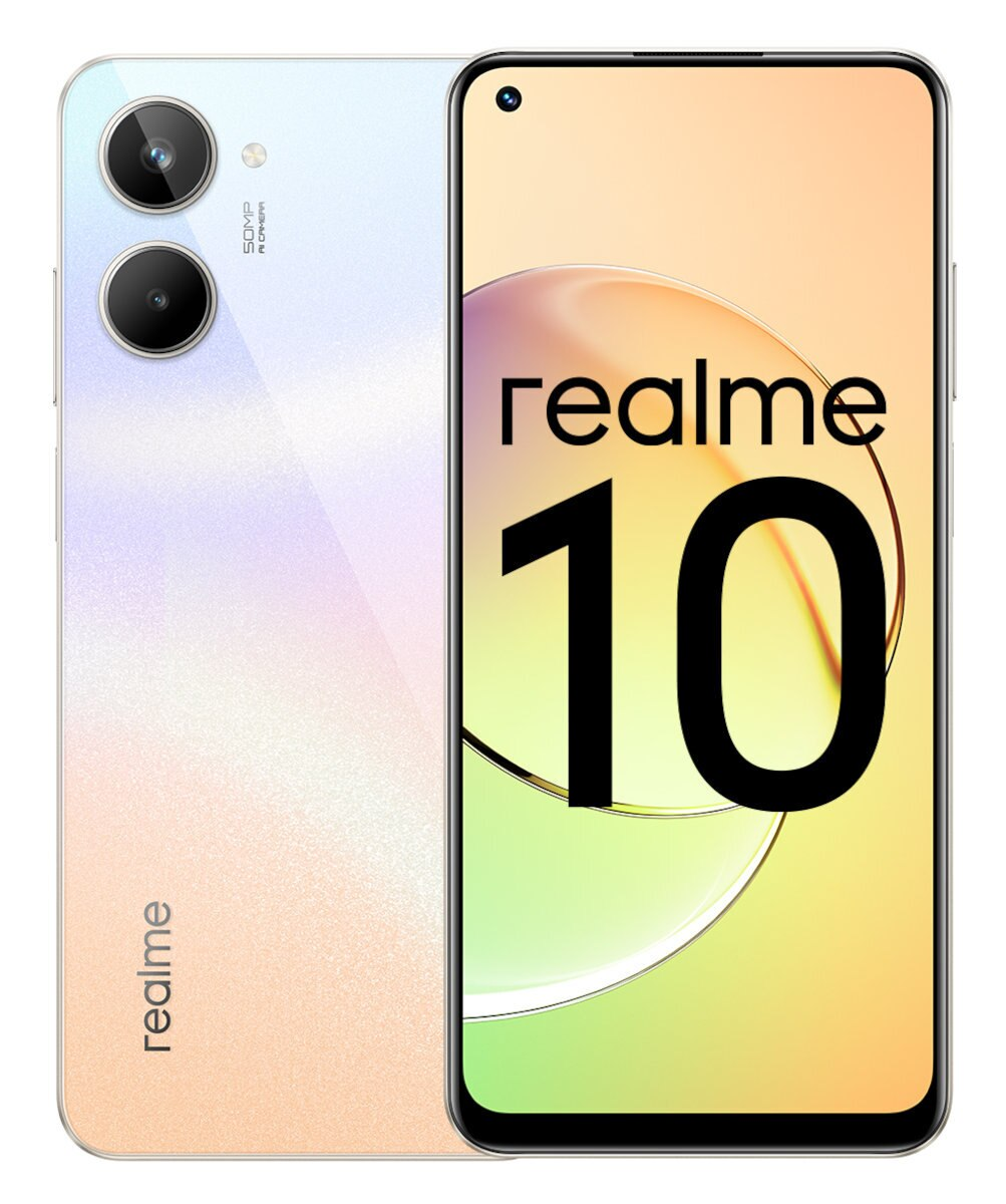 Smartfon REALME 10 8/128GB Biały (Clash White)