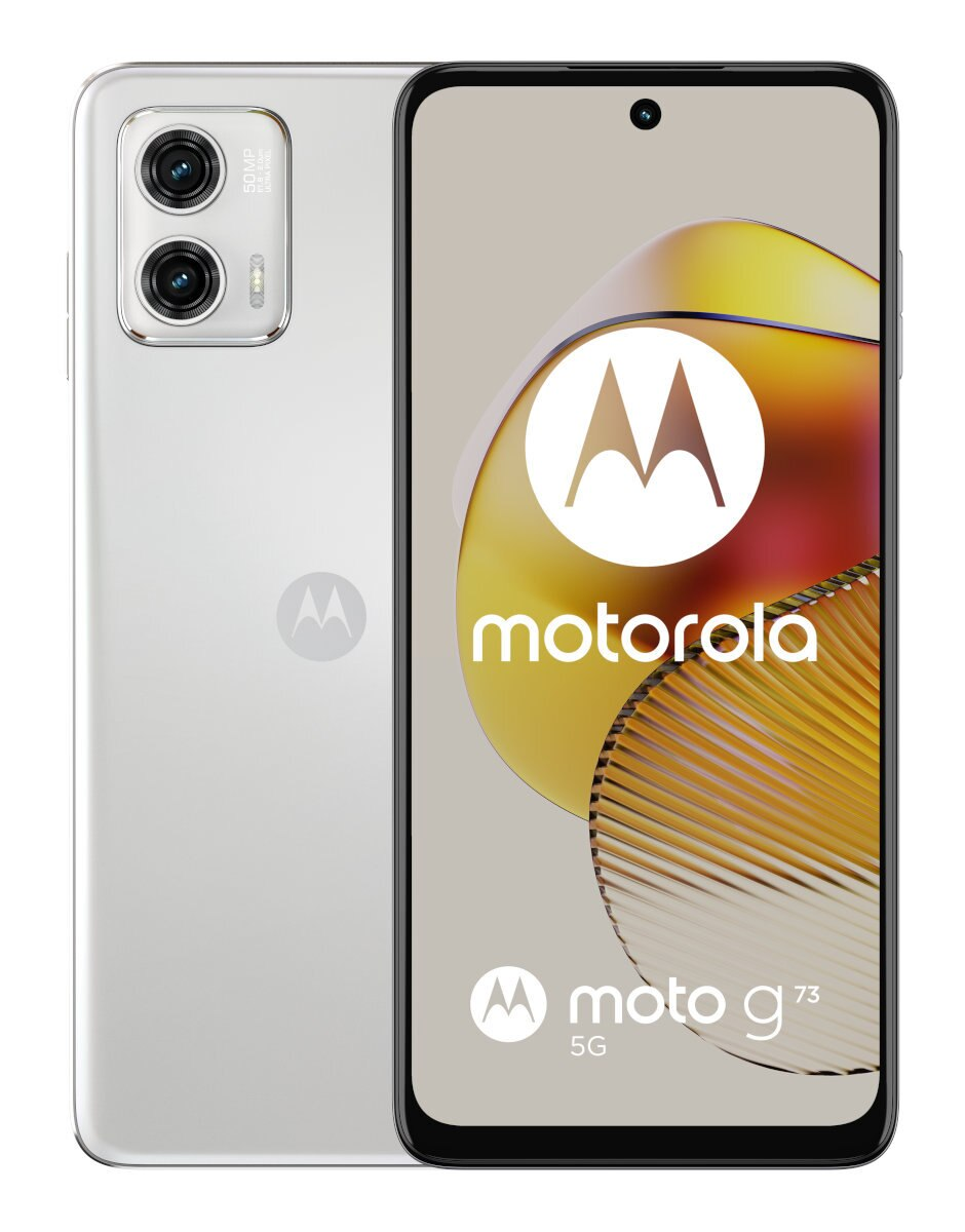 Smartfon MOTOROLA Moto G73 5G 8/256GB Biały (Lucent White)