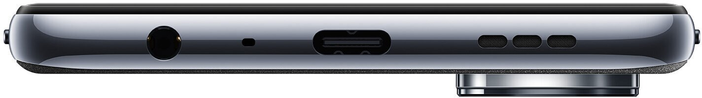 Spód telefonu z gniazdem słuchawkowym, portem USB-C i kratkami głośnika.