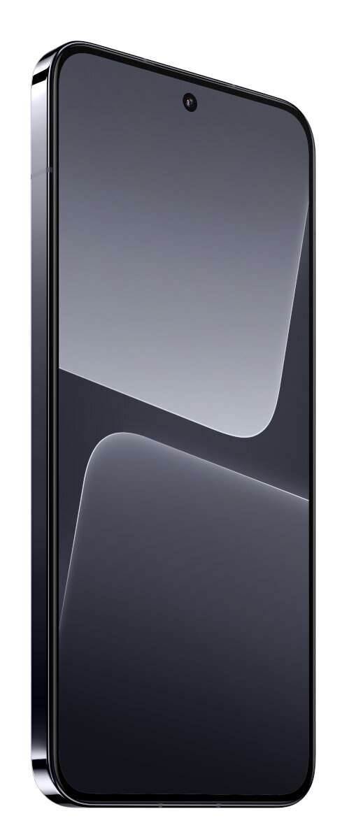 Czarny smartfon z dużym ekranem i błyszczącym wykończeniem.