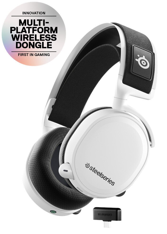 Słuchawki STEELSERIES Arctis 7+ Biały