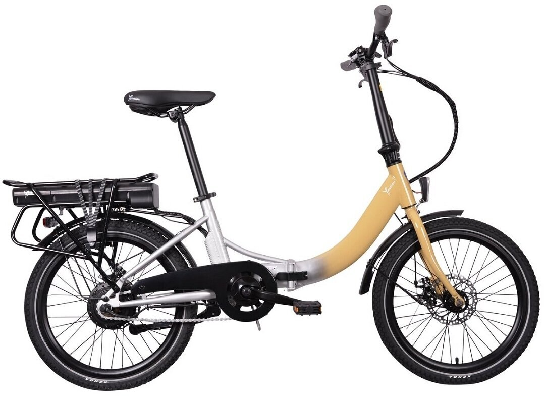 Rower elektryczny LANCIA Ypsilon Brio Szaro-złoty