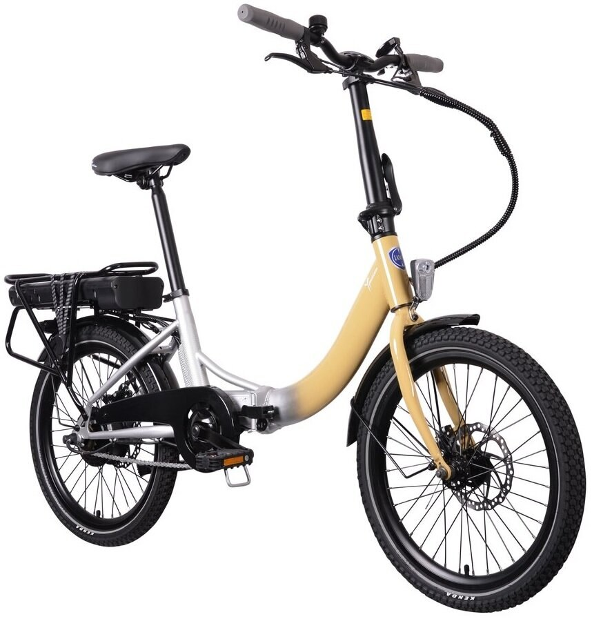 Rower elektryczny LANCIA Ypsilon Brio Szaro-złoty