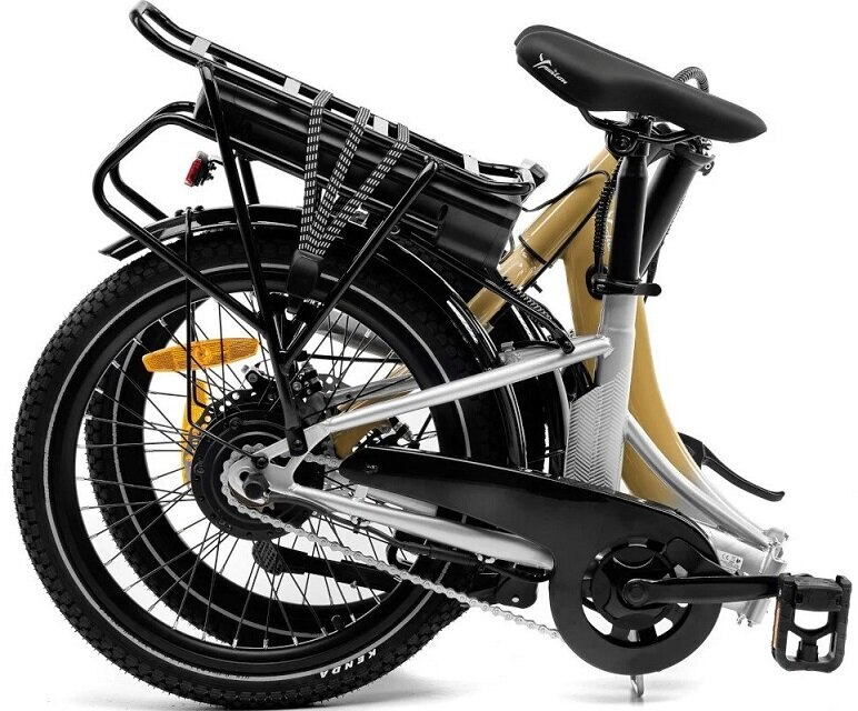 Rower elektryczny LANCIA Ypsilon Brio Szaro-złoty