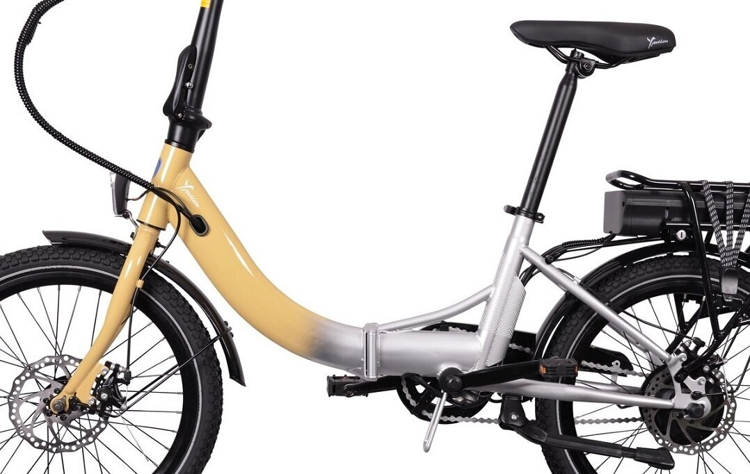 Rower elektryczny LANCIA Ypsilon Brio Szaro-złoty