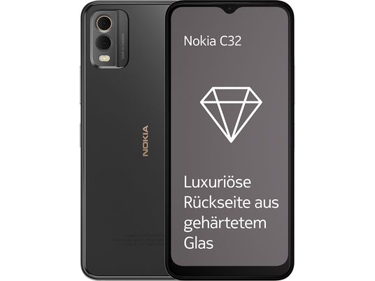 NOKIA C32 - Smartphone (6.517 ", 64 GB, Carbone)