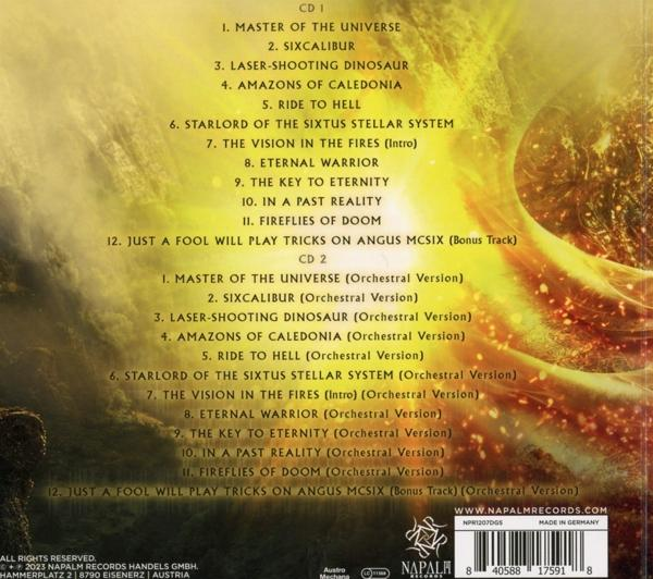 Rückseite einer CD-Hülle mit Musiktitel-Auflistung.