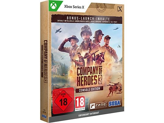 Company of Heroes 3: Launch Edition (Metal Case) - Xbox Series X - Tedesco