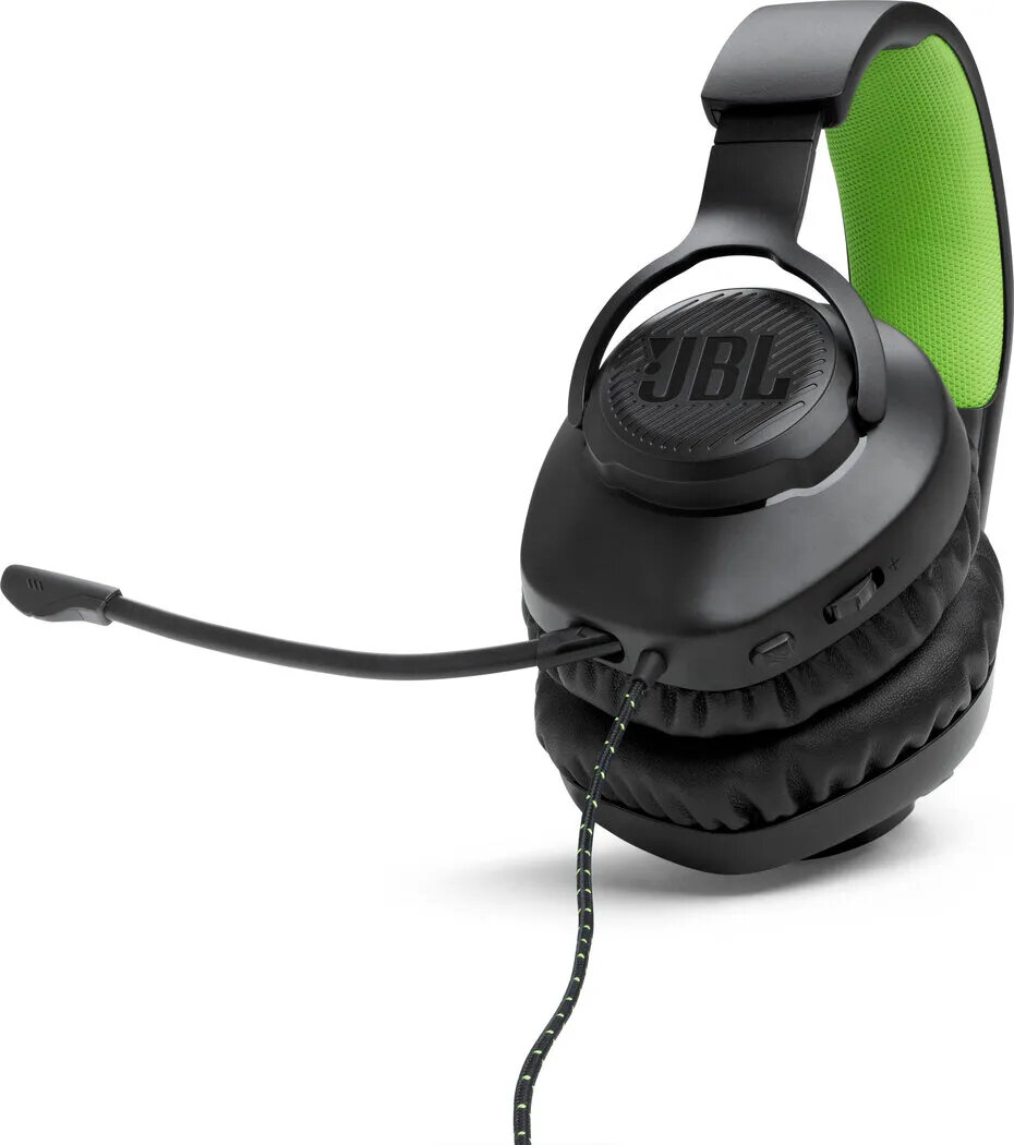 Słuchawki przewodowe JBL Quantum 100X Czarny - zielony