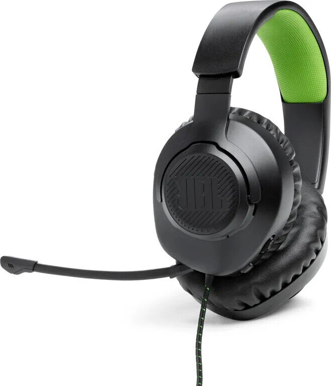 Słuchawki przewodowe JBL Quantum 100X Czarny - zielony