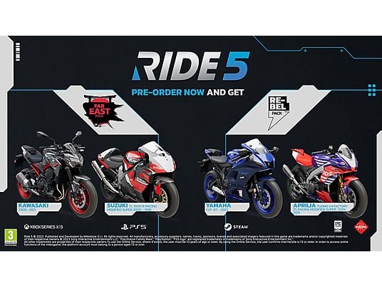 RIDE 5: Day One Edition - PlayStation 5 - Tedesco, Francese, Italiano