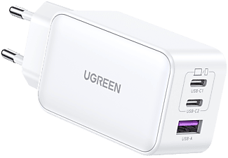 UGREEN USB A/C 15334 Nexode Dual 65 W - 4-Port-GaN-Netzladegerät (Weiss)