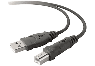 BELKIN USB-A - USB-B nyomtató kábel, USB 2.0, 3 méter, fekete (F3U133R3M)