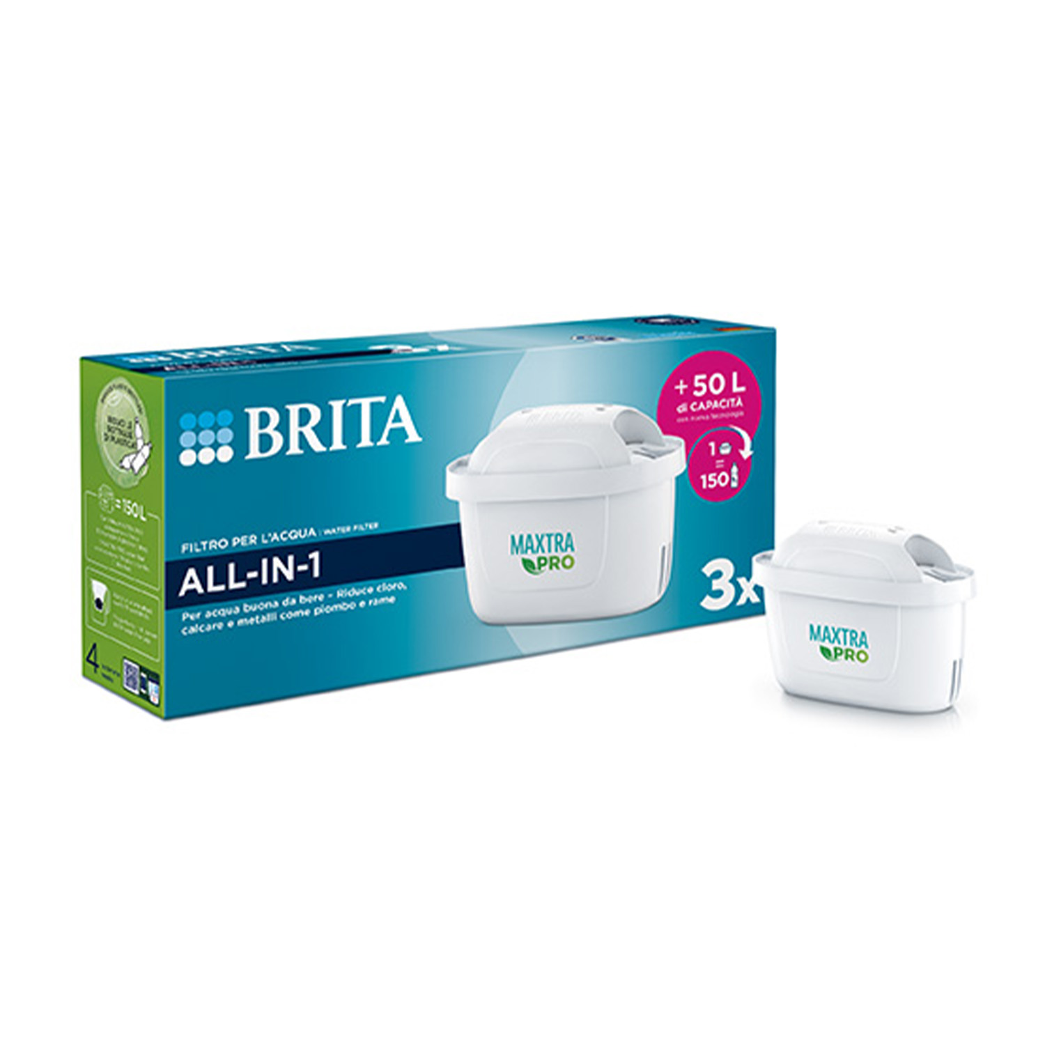Filtro per caraffe filtranti Brita MAXTRApro All-In-1 Pack 3