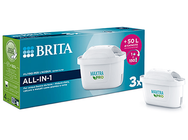 BRITA - Filtro per acqua Maxtra Pro All-in-1 - Set 2 pezzi – Shop On Line  Happy Casa Store