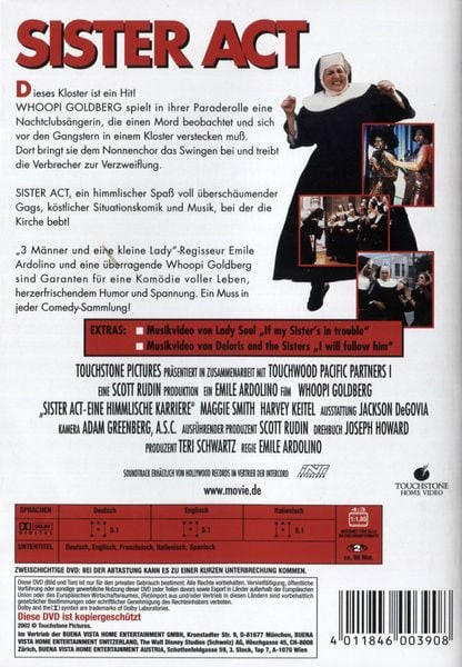 DVD-Cover des Films Sister Act.