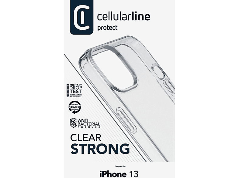 CELLULARLINE iPhone 13 Clearduo Sert Telefon Kılıfı Şeffaf_1