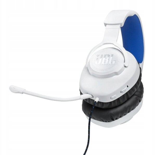 Słuchawki przewodowe JBL Quantum 100P Biały - niebieski