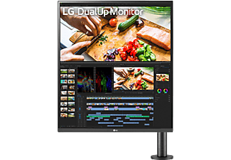 LG 28MQ780-B:27.6 inç 5ms 60 Hz QHD Dual UP IPS Monitör Siyah