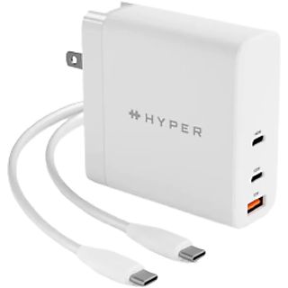 Cargador - Hyper Juice, USB-C, 140 W, Carga rápida, Blanco