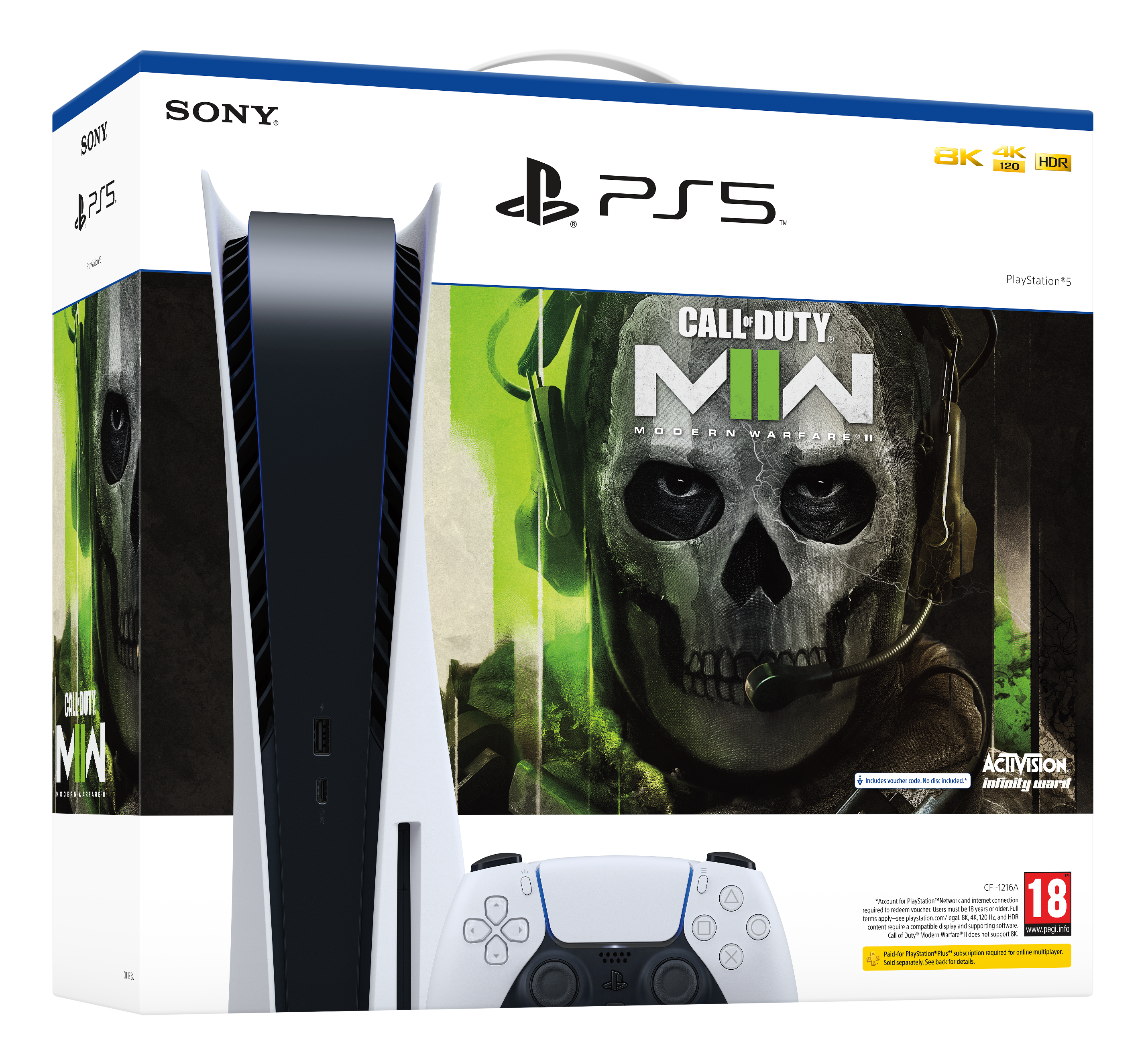 PlayStation 5 + Call of Duty: Modern Warfare II Bundle - Spielekonsole - Weiss/Schwarz