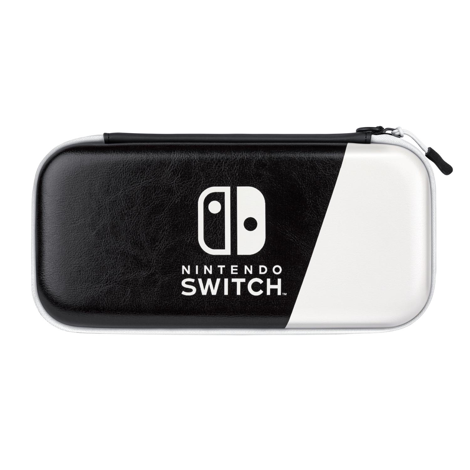PDP LLC Slim Deluxe Konsolen Tasche, Schwarz/Weiß