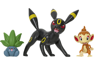 JAZWARES Pokémon 3 db-os figura csomag, Chimchar, Oddish, Umbreon (PKW2682)