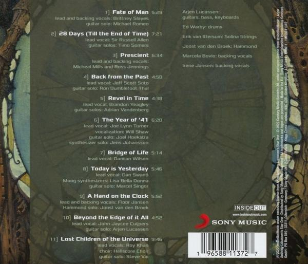 CD-Album-Booklet mit Songtiteln und Credits vor grün-braunem Hintergrund.