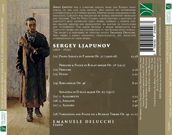 Emanuele Delucchi - Piano Sonata op.27 and other Piano Works  - (CD)