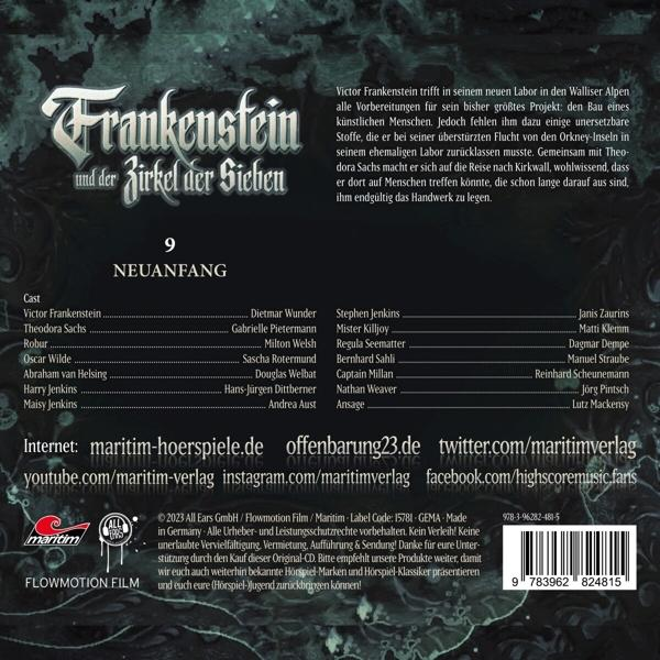 Das Cover eines deutschen Hörspiels mit gotischer Schrift und dunkler Illustration eines Schlosses.