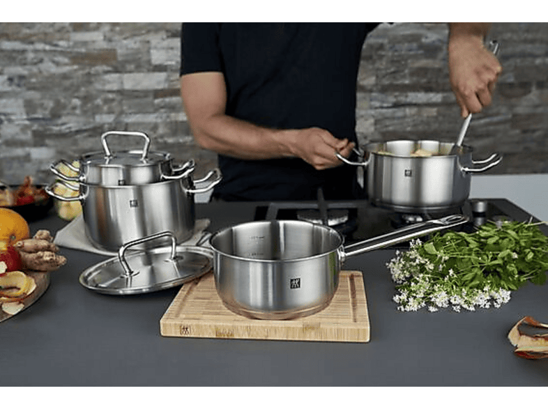 Zwilling Twin Classic Kochtopfset (4 tlg., für alle Herdarten, Silber, 18/10 Edelstahl) — Foto 5 von 5