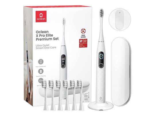 OCLEAN X Pro Elite PremiumSet - Brosse à dents électrique sonique (Gris)
