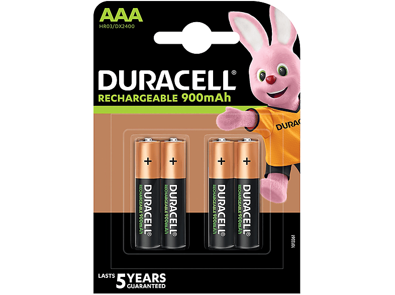 Batterie Ricaricabili AAA Duracell MiniStilo NiMH 900mAh 4pz