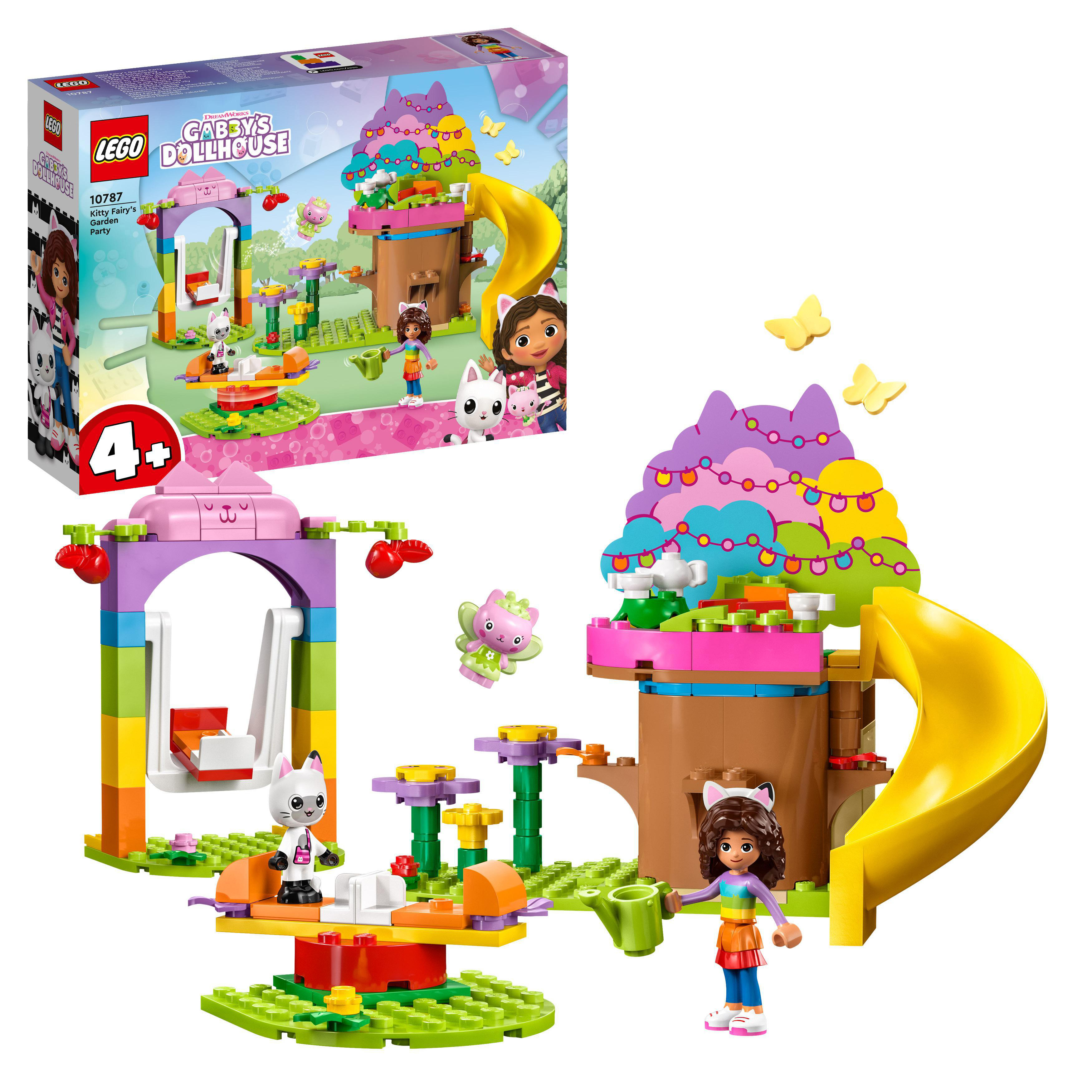 LEGO Gabby\'s Dollhouse Fees Mehrfarbig Bausatz, Kitty 10787 Gartenparty