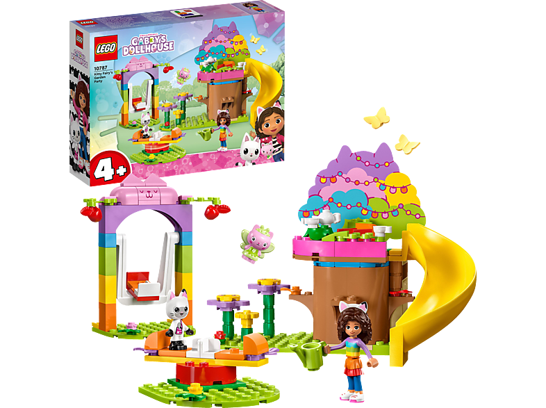 LEGO Gabby\'s Dollhouse 10787 Kitty Fees Gartenparty Bausatz, Mehrfarbig