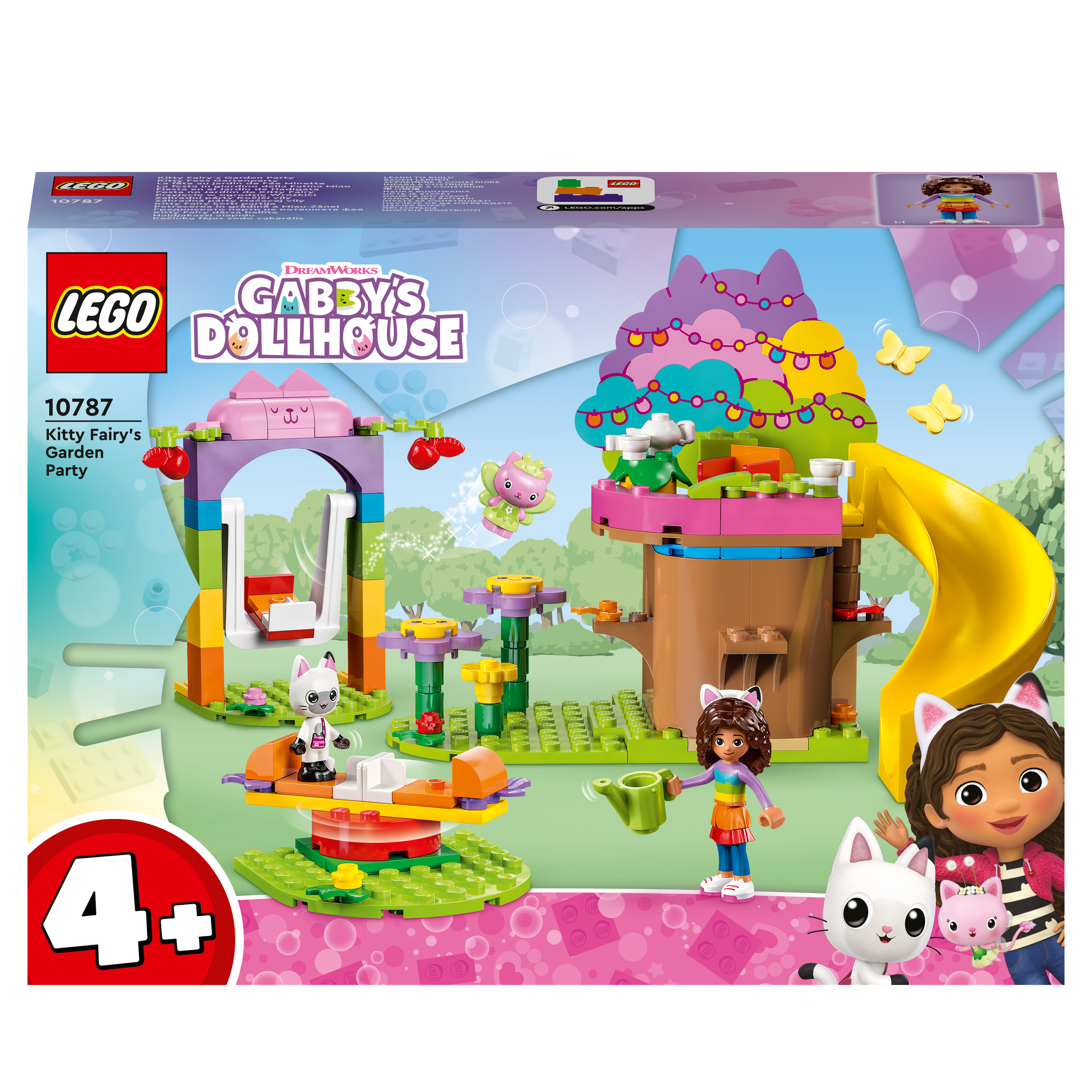 Gabby\'s Mehrfarbig Bausatz, 10787 Gartenparty Fees LEGO Kitty Dollhouse