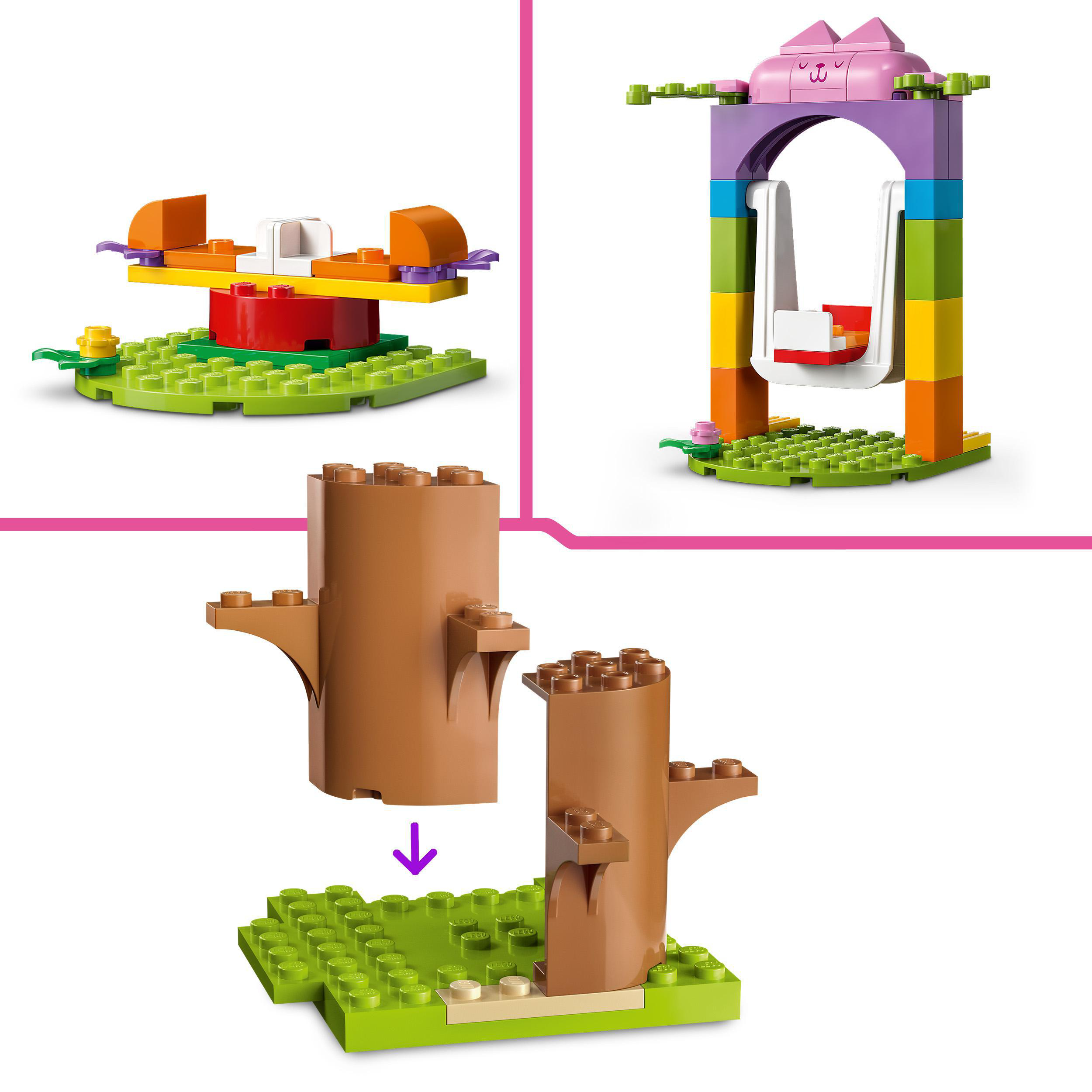 Mehrfarbig Gabby\'s Fees Gartenparty LEGO 10787 Bausatz, Dollhouse Kitty