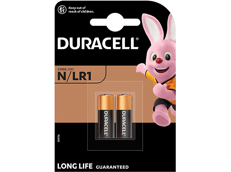Batteria Duracell LR1 E90 1,5v 2PZ