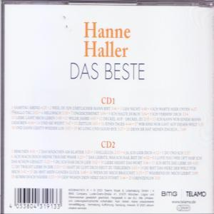 CD-Cover mit Hanne Hallers Namen und 'DAS BESTE'. Titellisten auf der Disc.