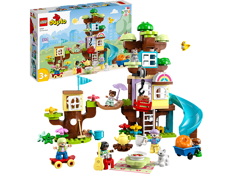 Bausatz, 10993 DUPLO Mehrfarbig LEGO Town 3-in-1-Baumhaus