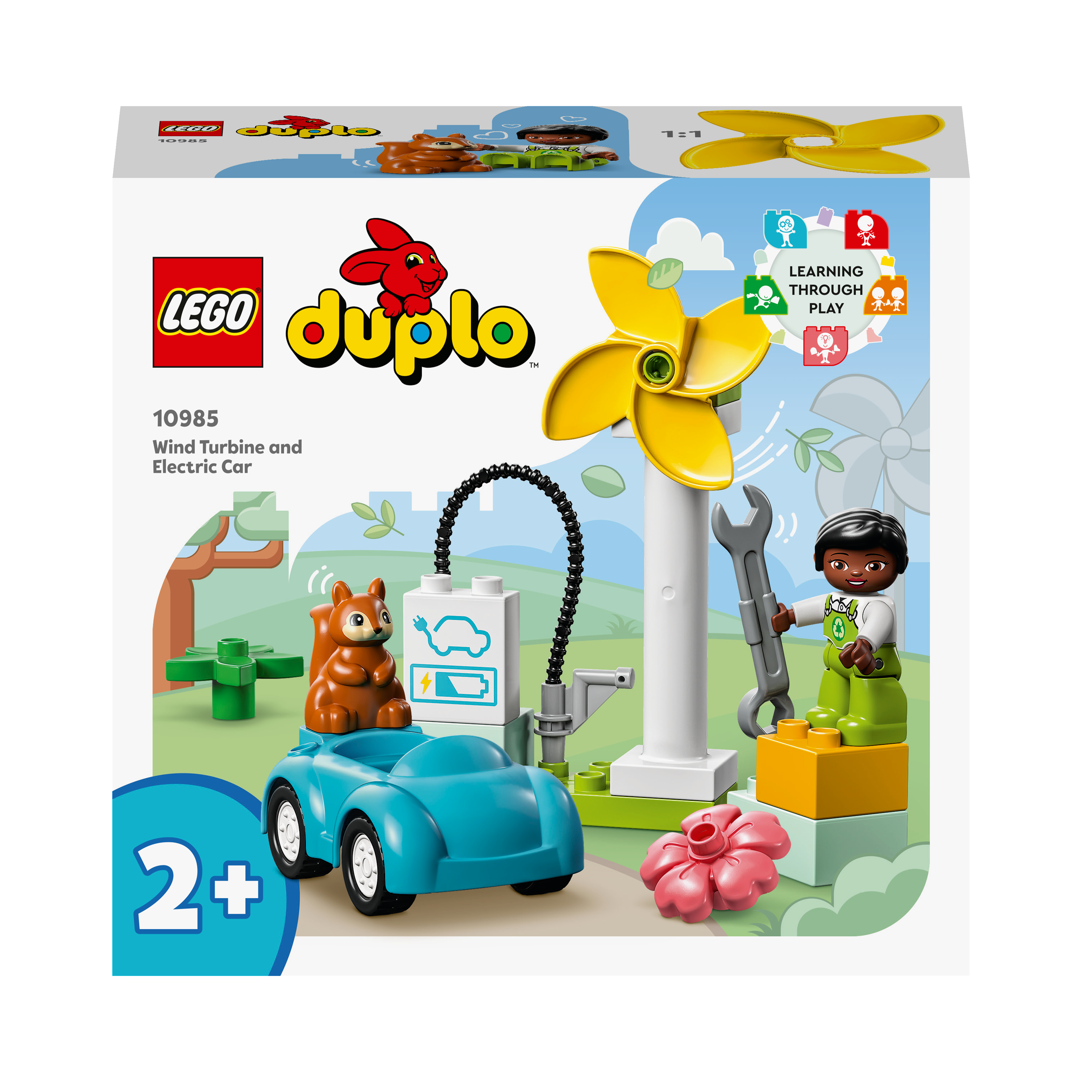 Windrad und Mehrfarbig Elektroauto LEGO 10985 Bausatz, Town DUPLO