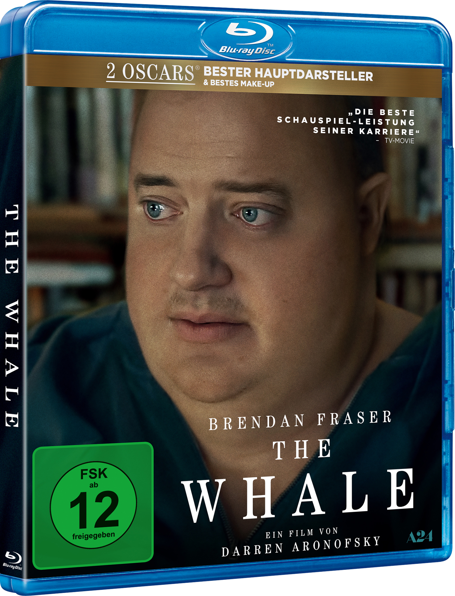 Cover der Blu-ray Disc "The Whale" mit Brendan Fraser.