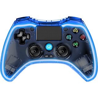 R2 PS4 Pro Pad X Led Edition - Controller (Transparent/Blau)