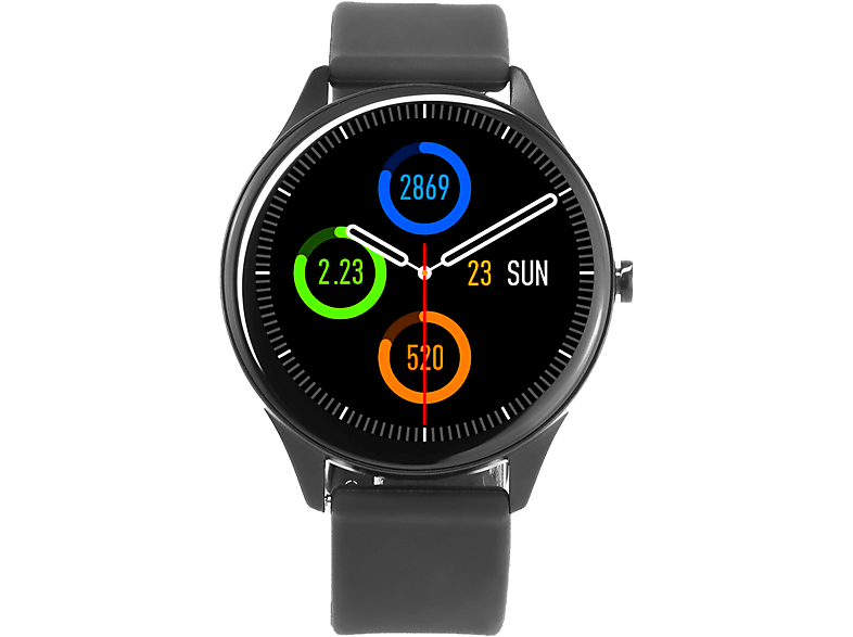 Smartwatch - SYNTEK Reloj Inteligente Negro Frecuencia Cardíaca Tensión  Arterial Ejercicio Mujeres y Hombres Reloj, 190 mm, Negro
