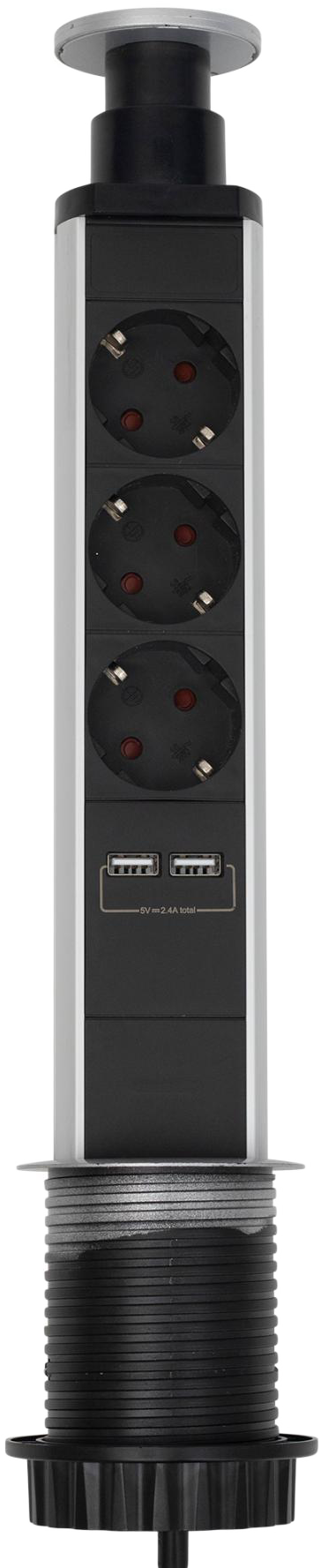 HOME NVE 3/USB Süllyesztett elosztó USB töltőaljzatokkal