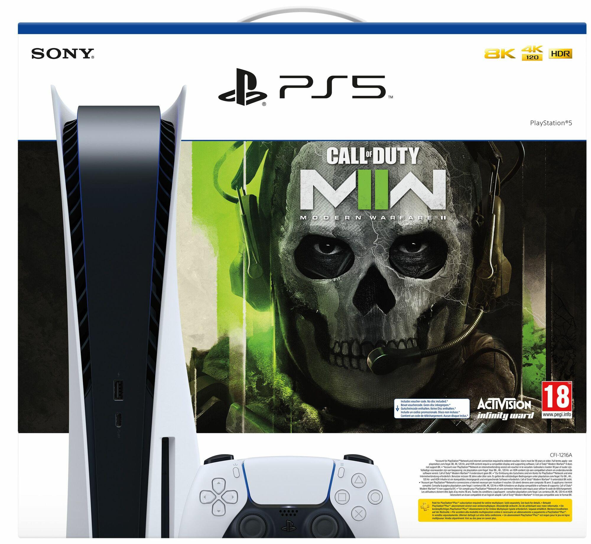 SONY PlayStation 5 Disk Edition + Call of Duty: Modern Warfare 2 Bundel