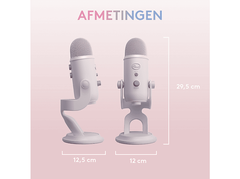 BLUE MIC Logitech Blue Yeti Premium USB-gamingmicrofoon | White
