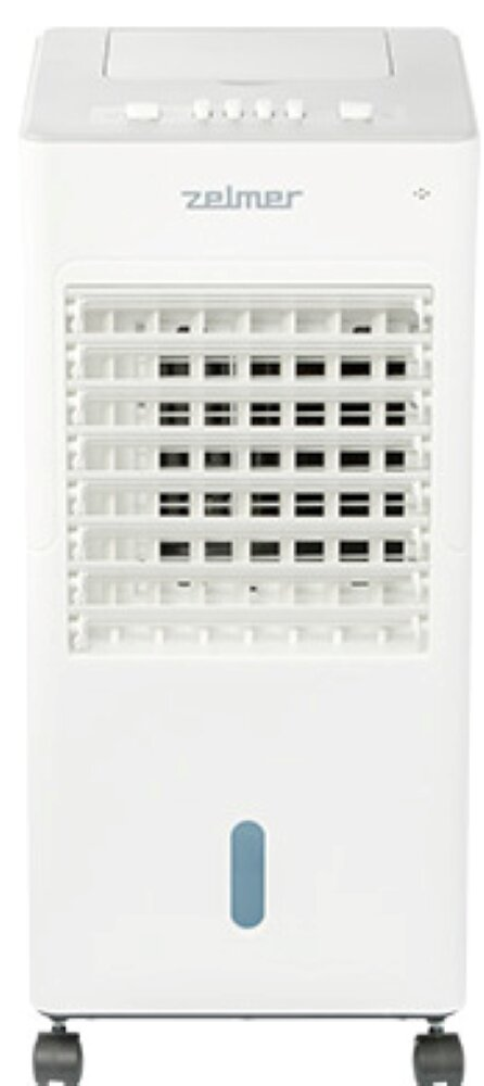 Odkurzacz robot sprząta podłogę. Widoczne są nogi drewnianego stołu.